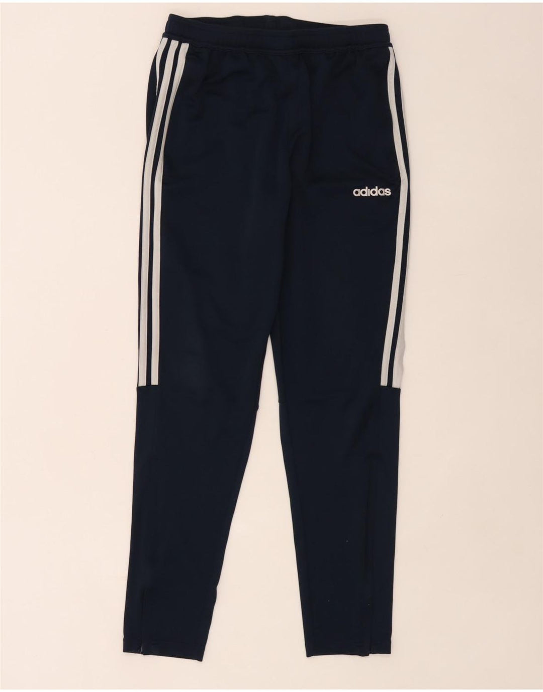 Męskie spodnie dresowe Adidas Climalite, średni granatowy poliester