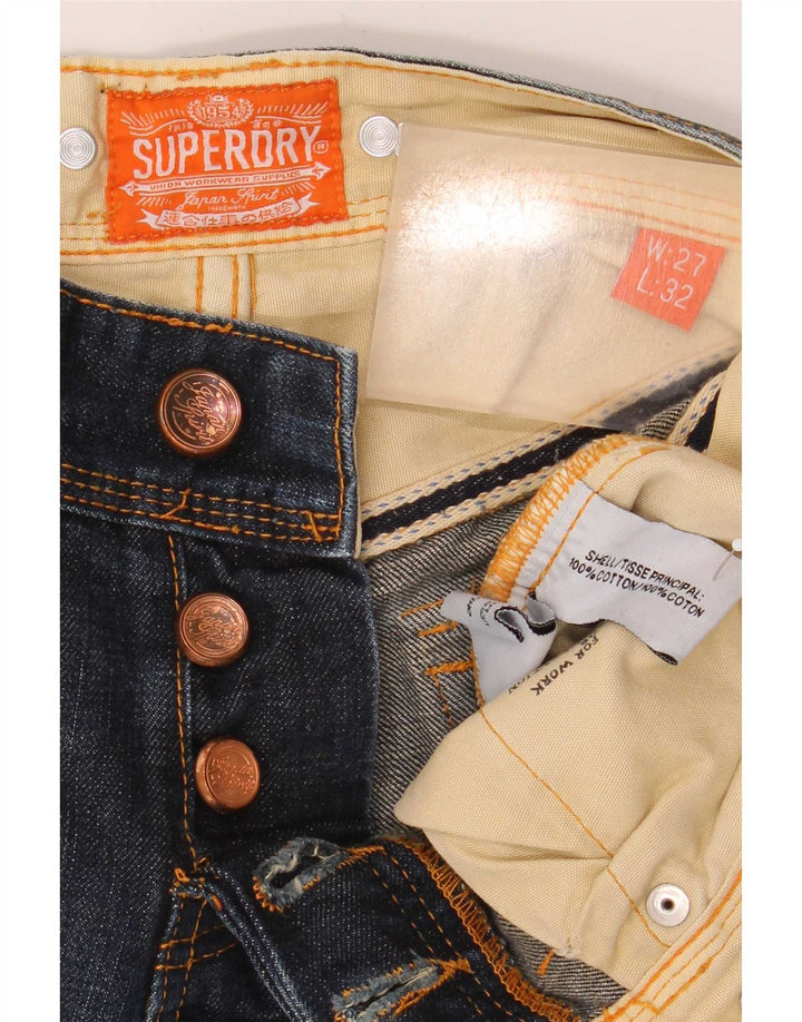 Męskie jeansy Superdry Cargo Bootcut W27 L32 Granatowe, bawełniane