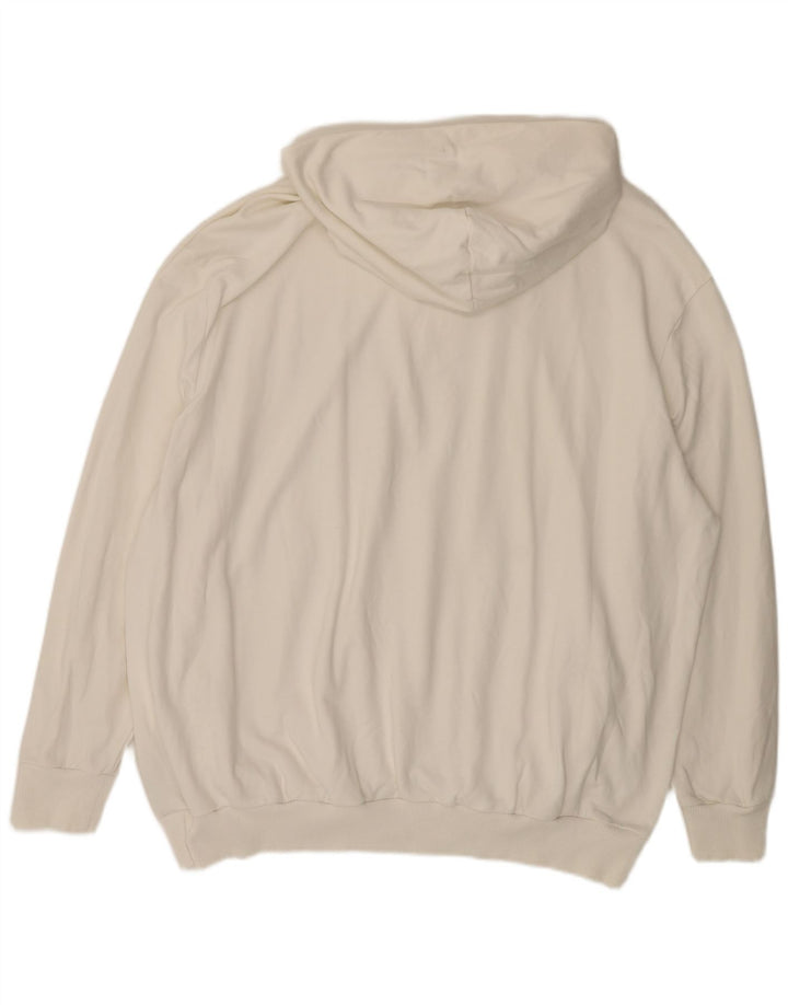 Męski sweter z kapturem i grafiką Calvin Klein 3XL w kolorze złamanej bieli, bawełniany