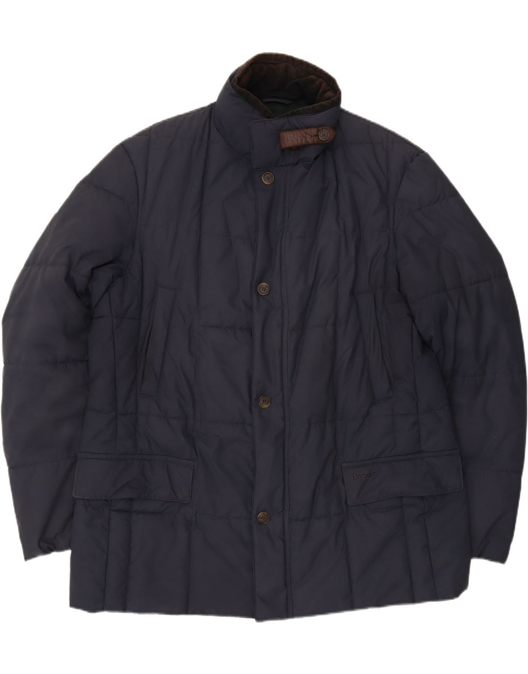 Męska ocieplana kurtka Barbour UK 42 XL, granatowa, poliester