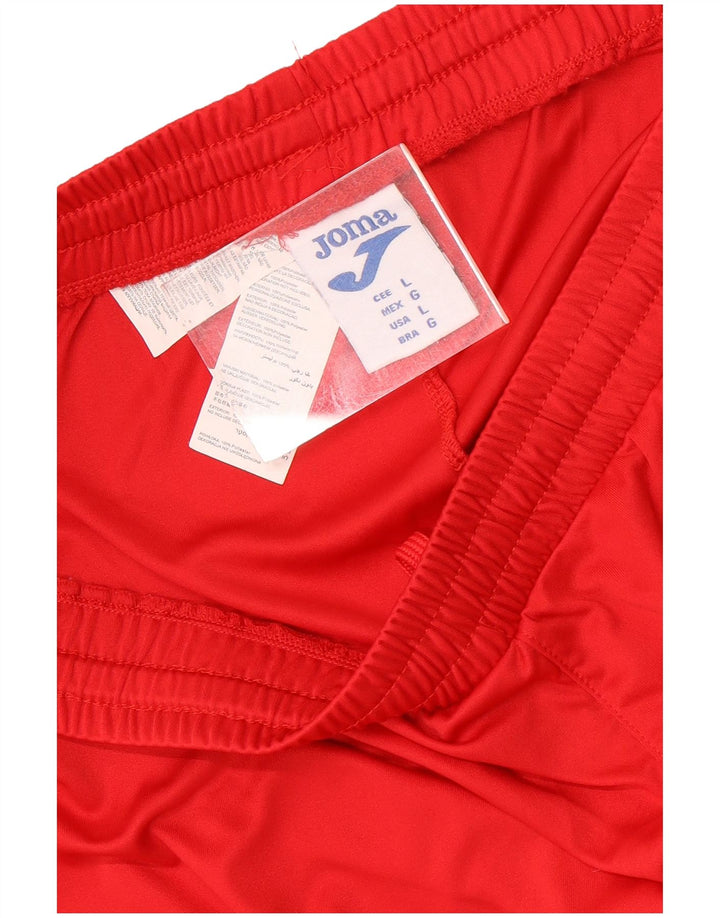 Męskie spodenki sportowe Joma, duże, czerwone, poliestrowe