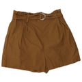 Spodenki damskie Zara Pegged Casual, średnie W28, brązowe