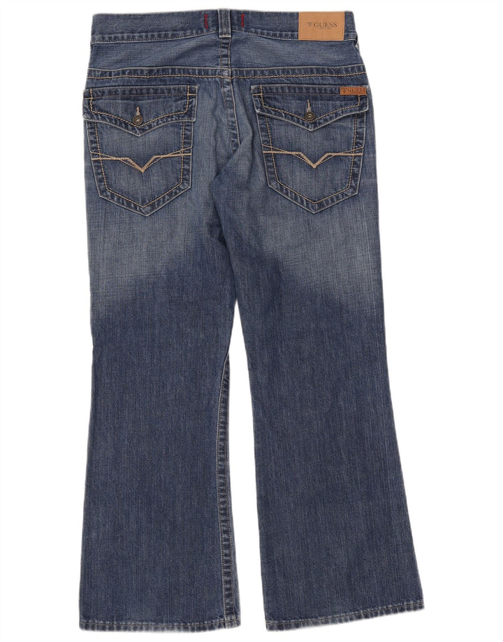 Guess Męskie jeansy Bootcut W33 L30 Niebieskie bawełniane