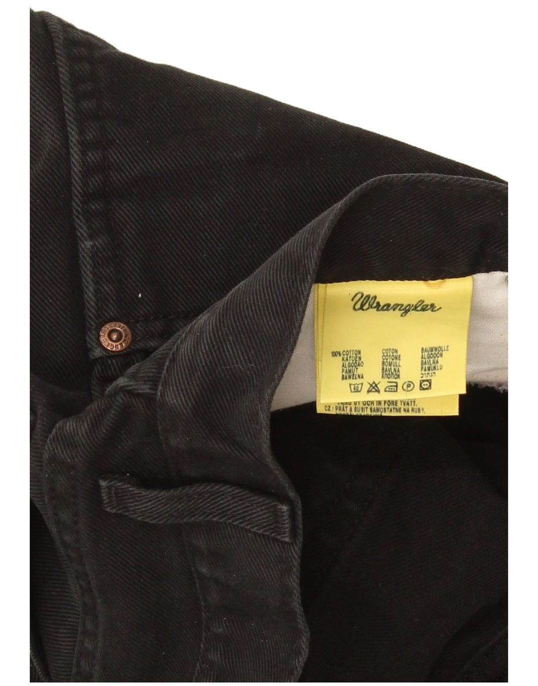Męskie jeansy Wrangler Texas Straight W36 L32, czarne, bawełniane