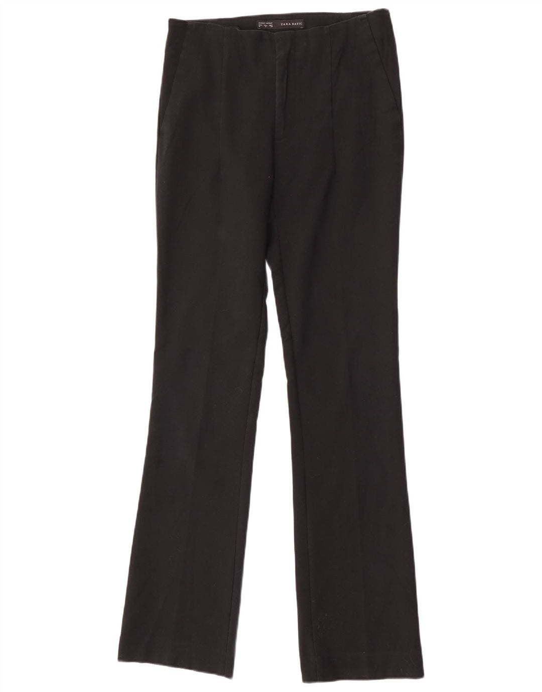 Spodnie damskie Zara Bootcut Chino, średnie W28 L32, czarne, bawełniane