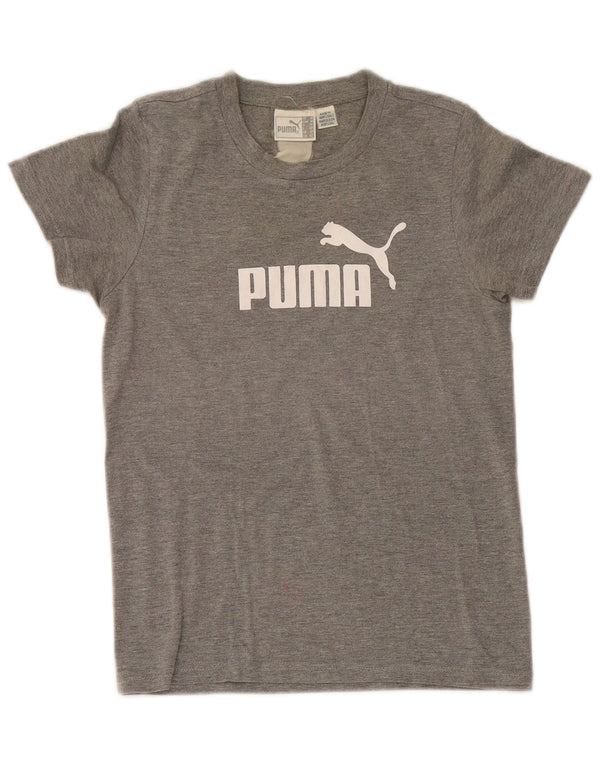 Damska koszulka z grafiką Puma Top UK 12 Medium Grey Flecked