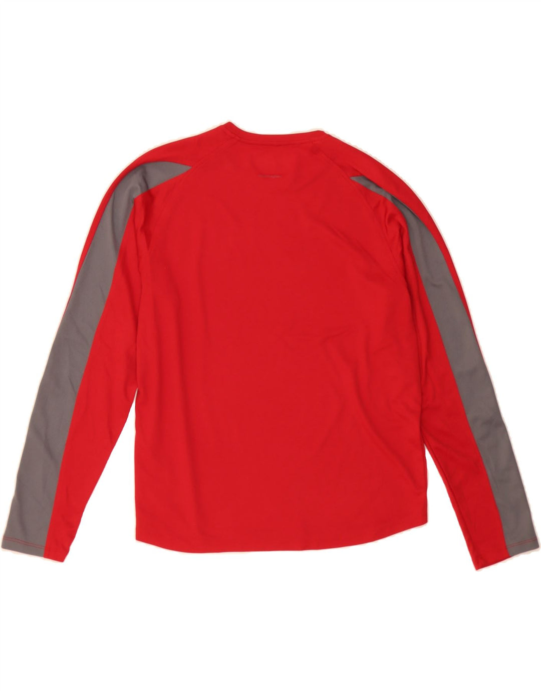 NEW BALANCE Womens Oversized Top Long Sleeve UK 10 Small Red Colourblock Vintage New Balance and Second-Hand New Balance from Messina Hembry 