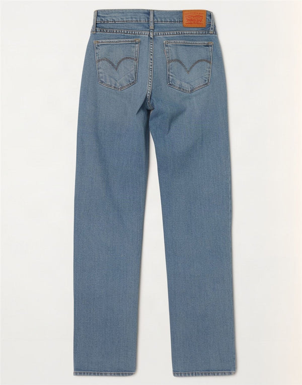 Damskie jeansy Levi's 714 Straight W26 L30 Niebieskie bawełniane