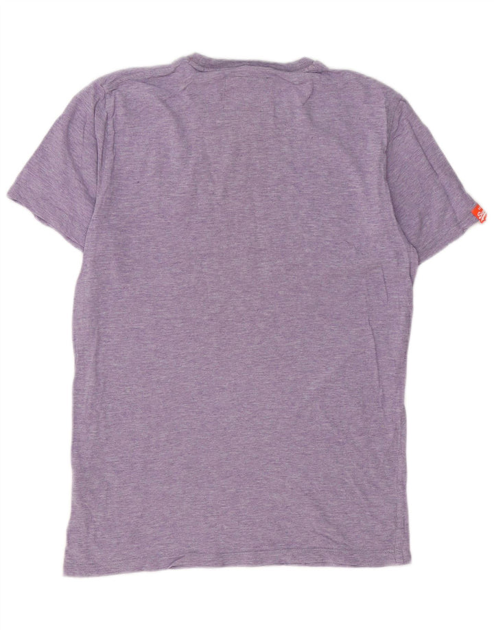 Koszulka męska SUPERDRY Top, średnia fioletowa bawełna