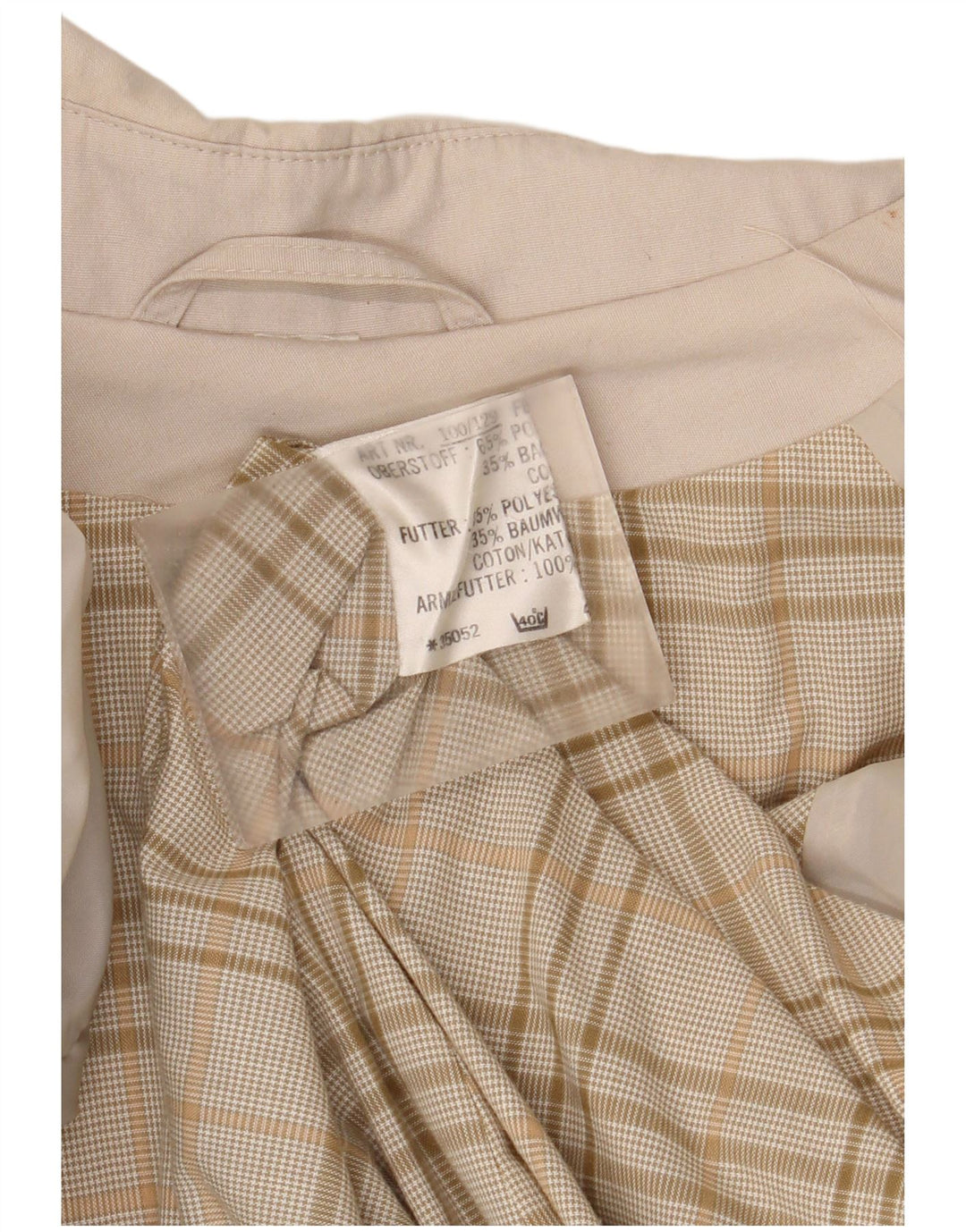 Vintage damski trencz UK 20 2XL beżowy poliester