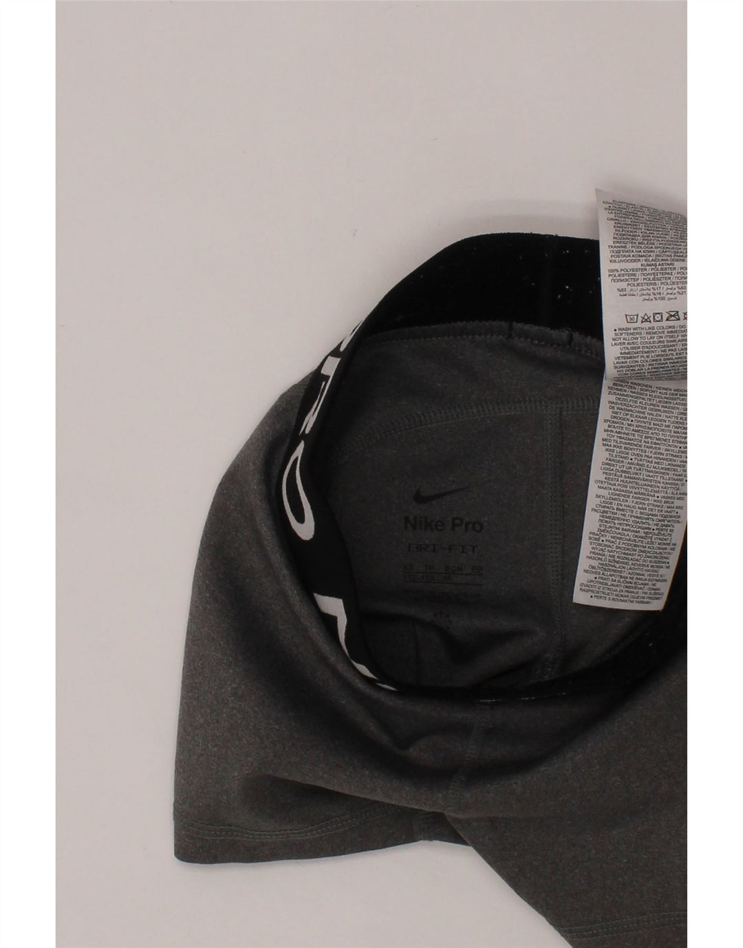 Dziewczęce spodenki sportowe NIKE Dri Fit z grafiką, 6-7 lat XS, szary poliester