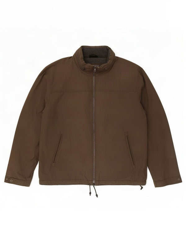 Marks & Spencer Męska standardowa kurtka wiatrówka z kapturem UK 40, duża khaki