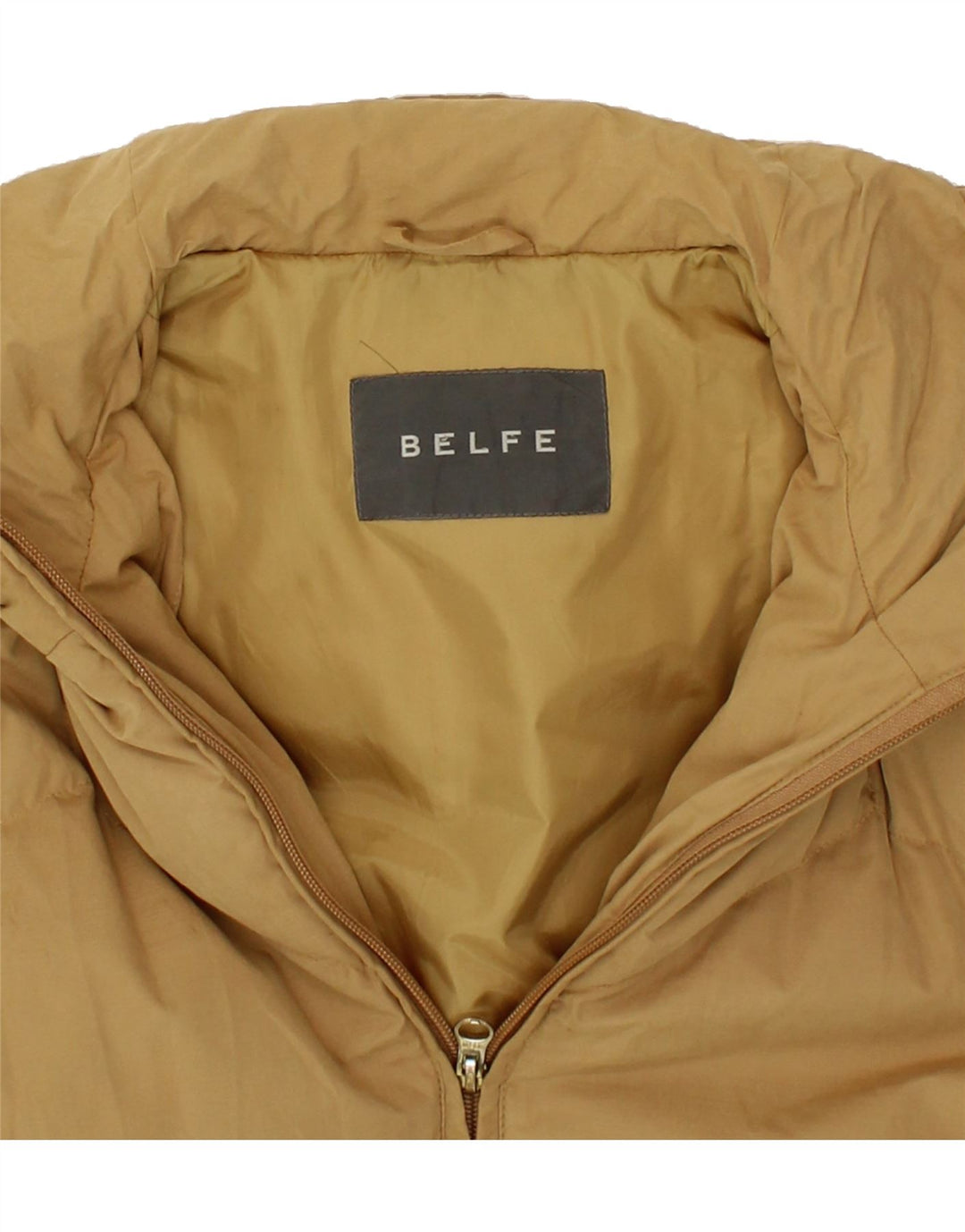 BELFE Womens Hooded Padded Jacket UK 8 Small  Beige Polyamide Vintage Belfe and Second-Hand Belfe from Messina Hembry 