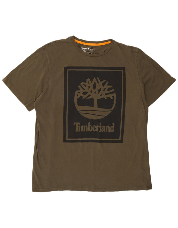 Męski T-shirt z grafiką Timberland o regularnym kroju, 3XL Khaki