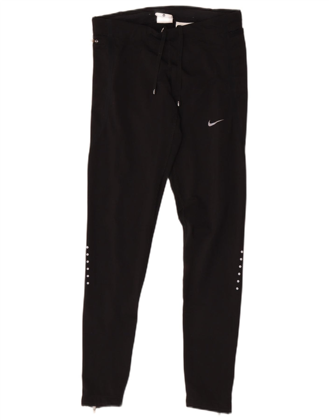 Damskie legginsy Nike Dri Fit UK 6 XS, czarny poliester z blokami kolorów