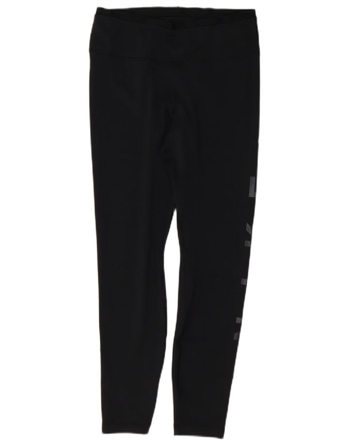 Damskie legginsy NIKE Dri Fit Graphic UK 12, średni czarny poliester
