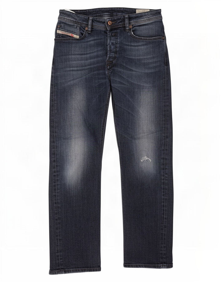 Damskie jeansy Diesel Waykee Regular Straight W28 L30 Niebieskie bawełniane