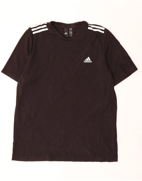 Adidas Męski T-shirt Top Duży Czarny Bawełniany