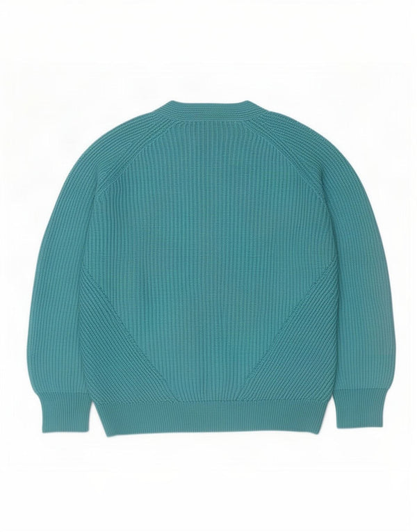 Damski sweter oversize Massimo Dutti z dekoltem w kształcie litery V, UK 14, średni niebieski
