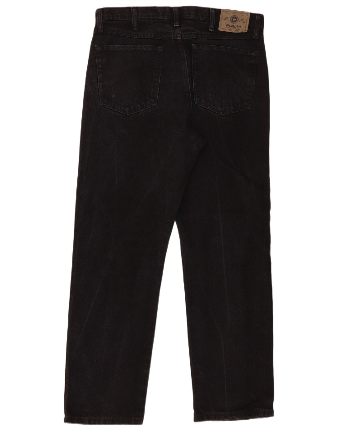 Męskie proste dżinsy Wrangler W34 L30, czarna bawełna