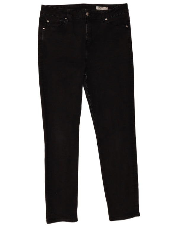 Marks & Spencer Damskie The Lily Slim Jeans UK 16 Large W36 L30 Czarna bawełna