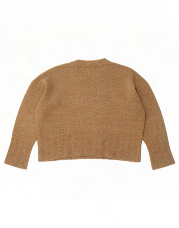 Marks & Spencer Damski sweter z okrągłym dekoltem, UK 16, duży, beżowy