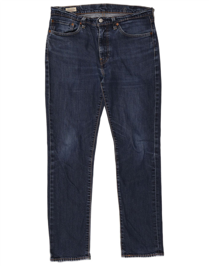 Męskie jeansy Levi's 511 Slim W34 L32 Granatowa bawełna