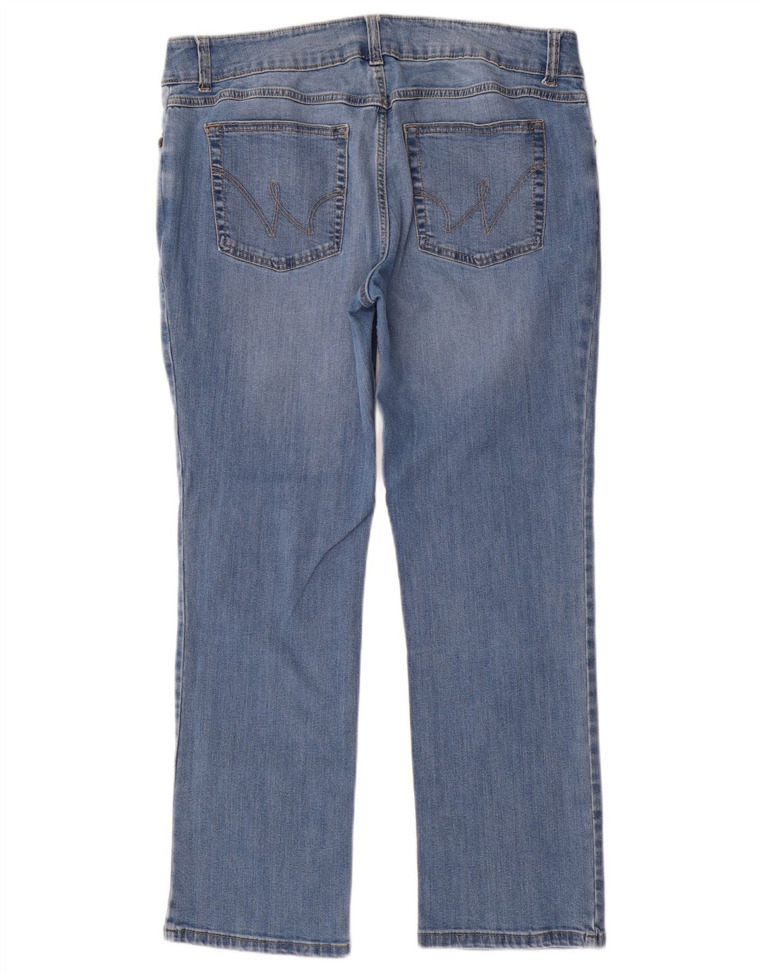 Damskie proste dżinsy Wrangler W32 L30 Niebieskie bawełniane