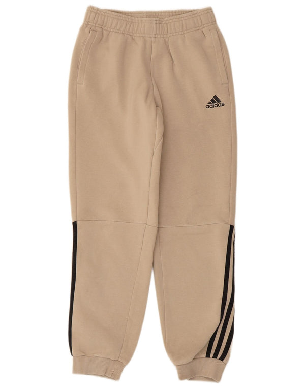 Chłopięce spodnie dresowe ADIDAS Joggers 11-12 lat Beżowa bawełna