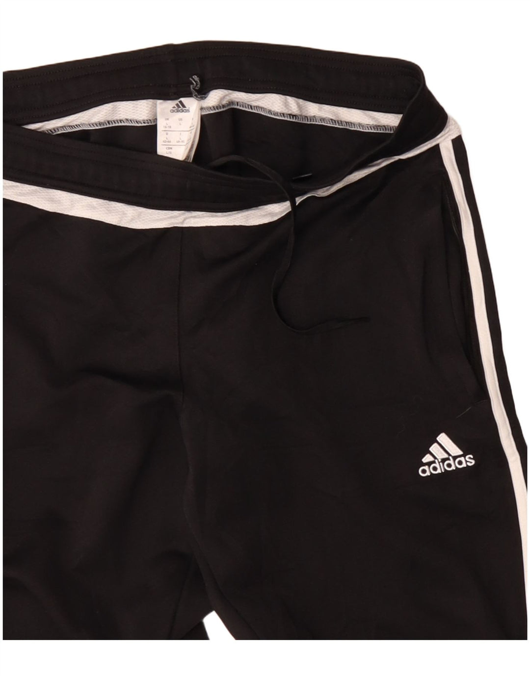 Damskie spodnie dresowe ADIDAS Climacool UK 16/18, duże, czarne, poliestrowe