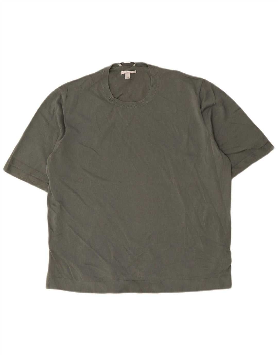 Cos Męski T-shirt o regularnym kroju, bawełniany XL w kolorze khaki