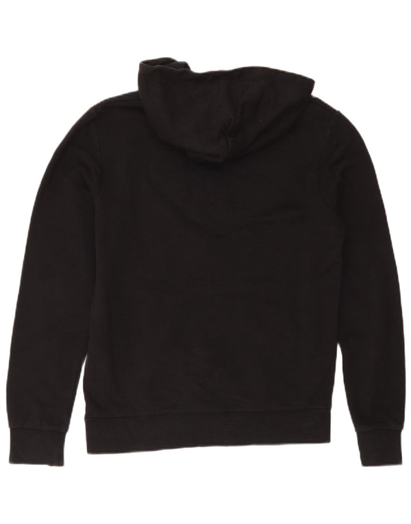 Męski sweter z kapturem Jack & Jones z grafiką XS, czarny, bawełniany