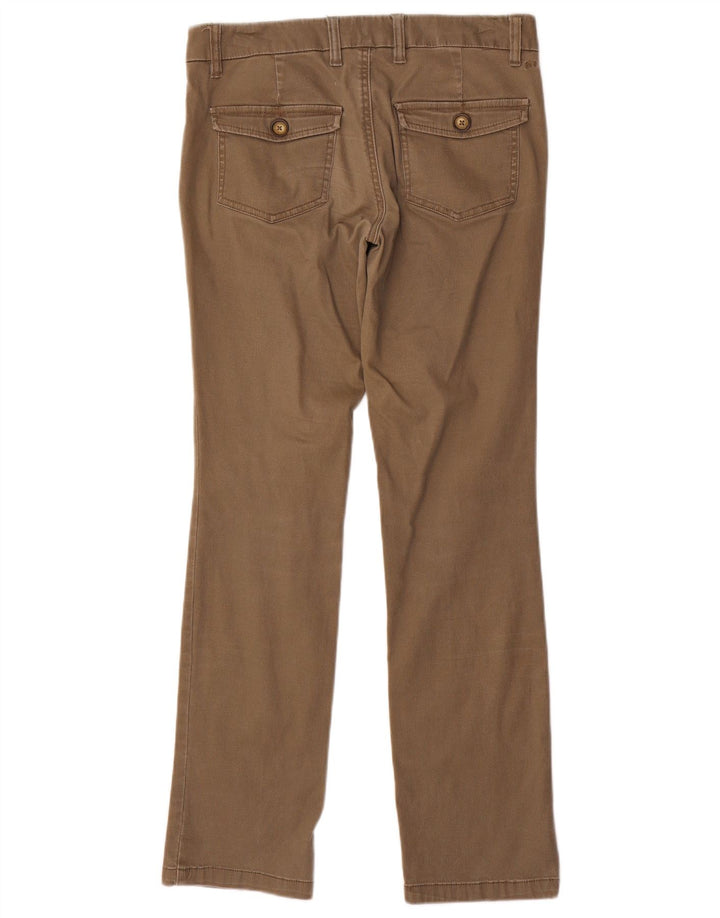 Damskie spodnie chino z niskim stanem FAT FACE UK 10 Small W32 L31 Brązowe