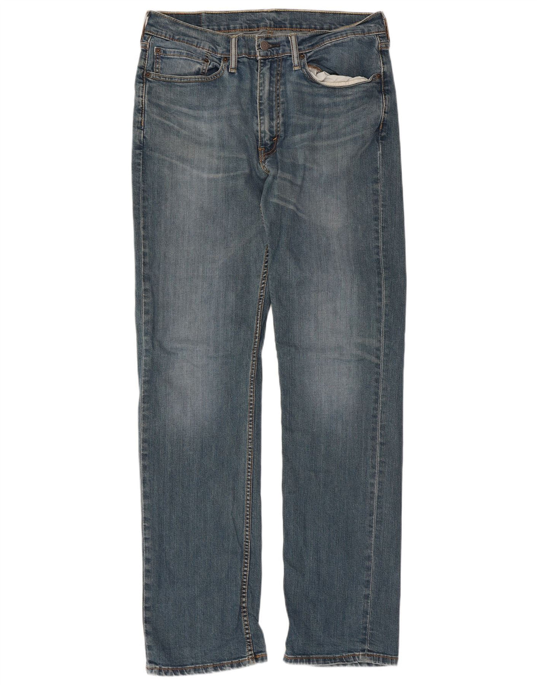Męskie jeansy Levi's 514 Straight W34 L34 Niebieskie bawełniane