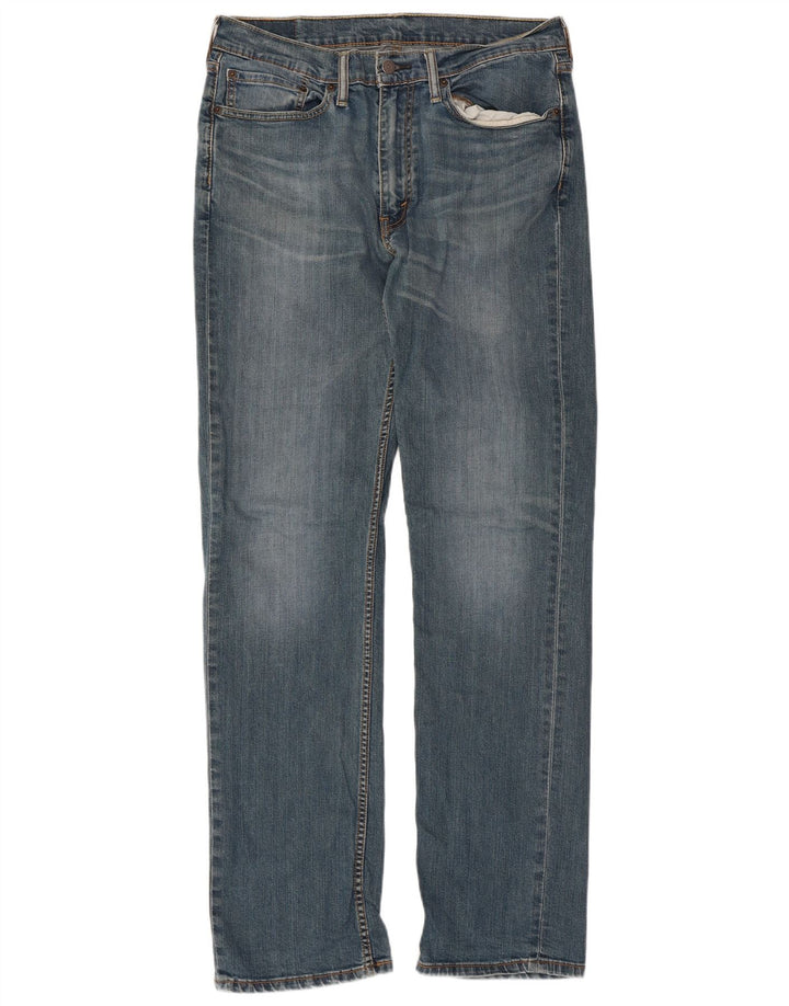 Męskie jeansy Levi's 514 Straight W34 L34 Niebieskie bawełniane