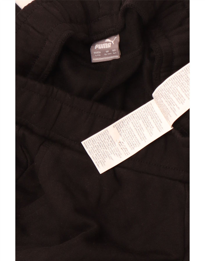 Chłopięce spodnie dresowe PUMA Joggery 13-14 lat, czarna bawełna