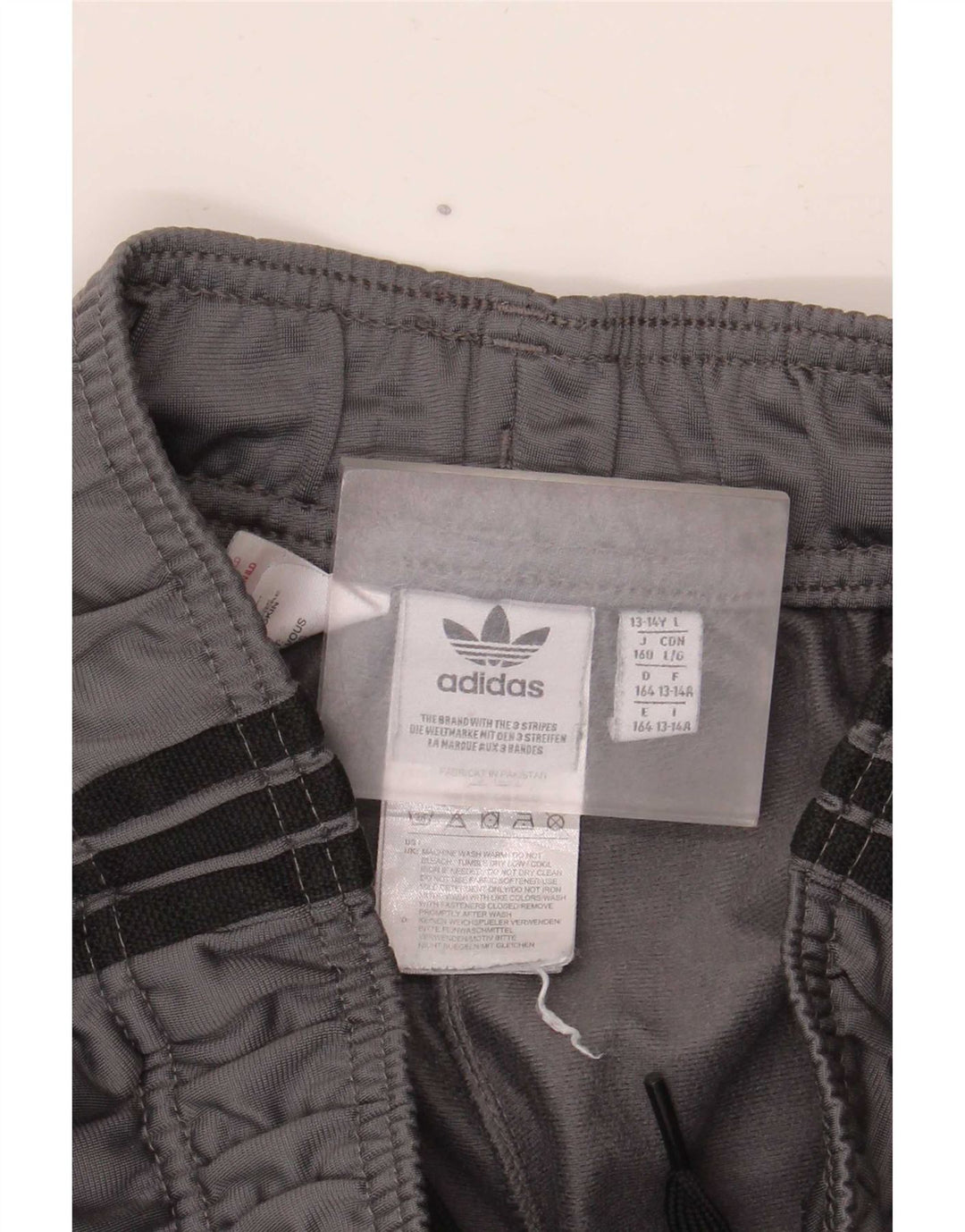 Adidas Chłopięce Spodnie Dresowe Joggery 13-14 Lat Szary Poliester