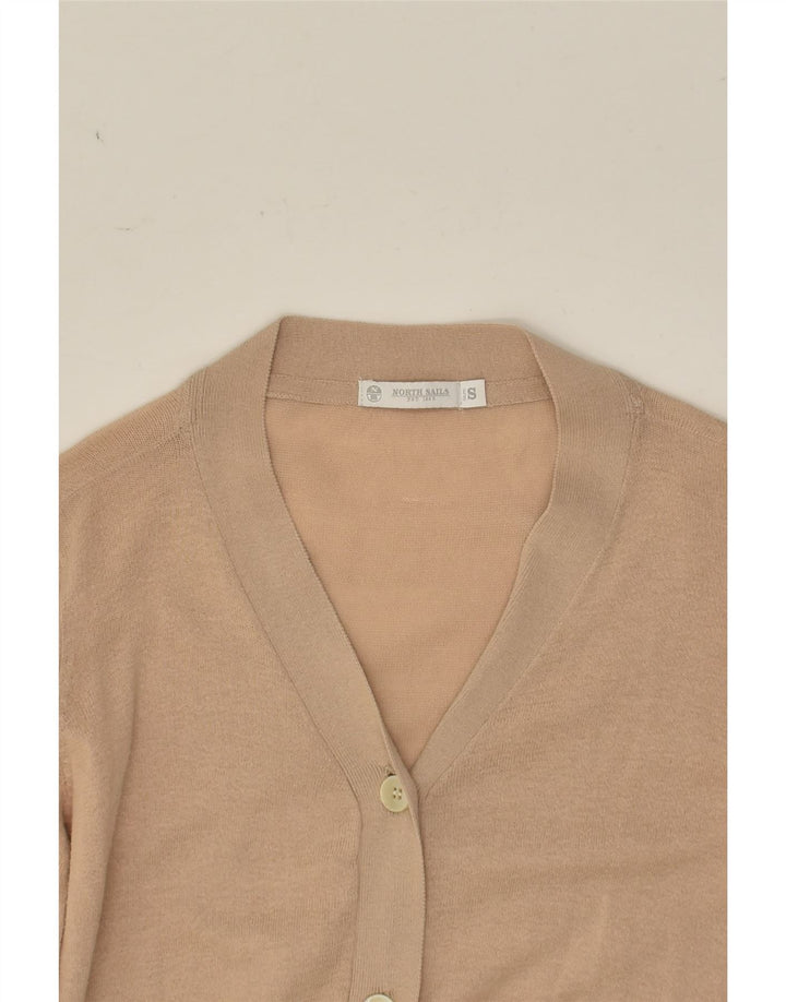 NORTH SAILS Womens Cardigan Sweater UK 8 Small Beige Cotton | Vintage North Sails | Thrift | Second-Hand North Sails | Used Clothing | Messina Hembry 