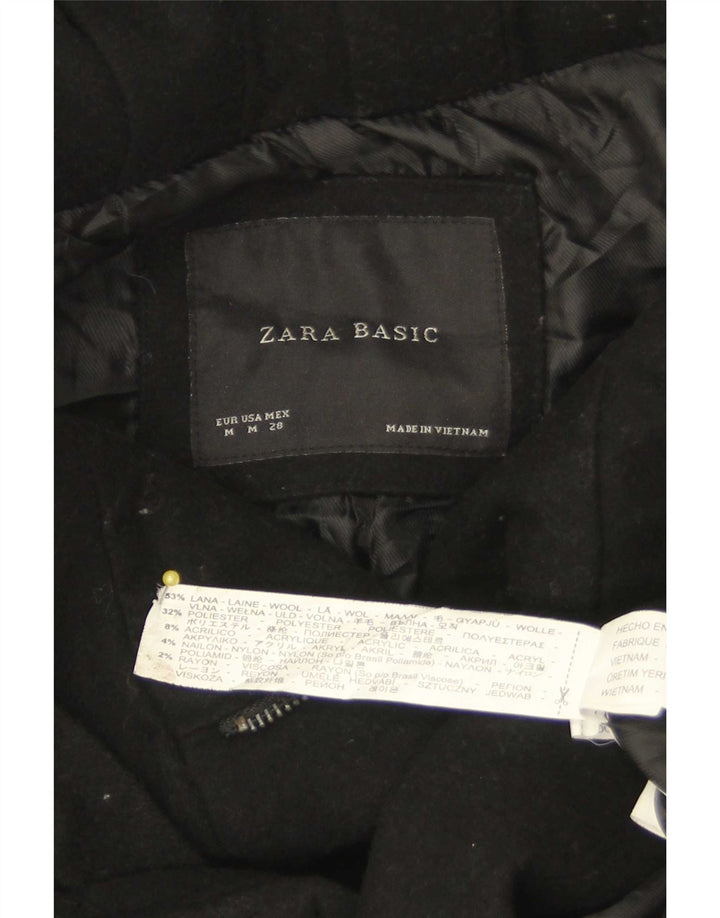 Damski trencz Zara UK 12, średnia czarna wełna
