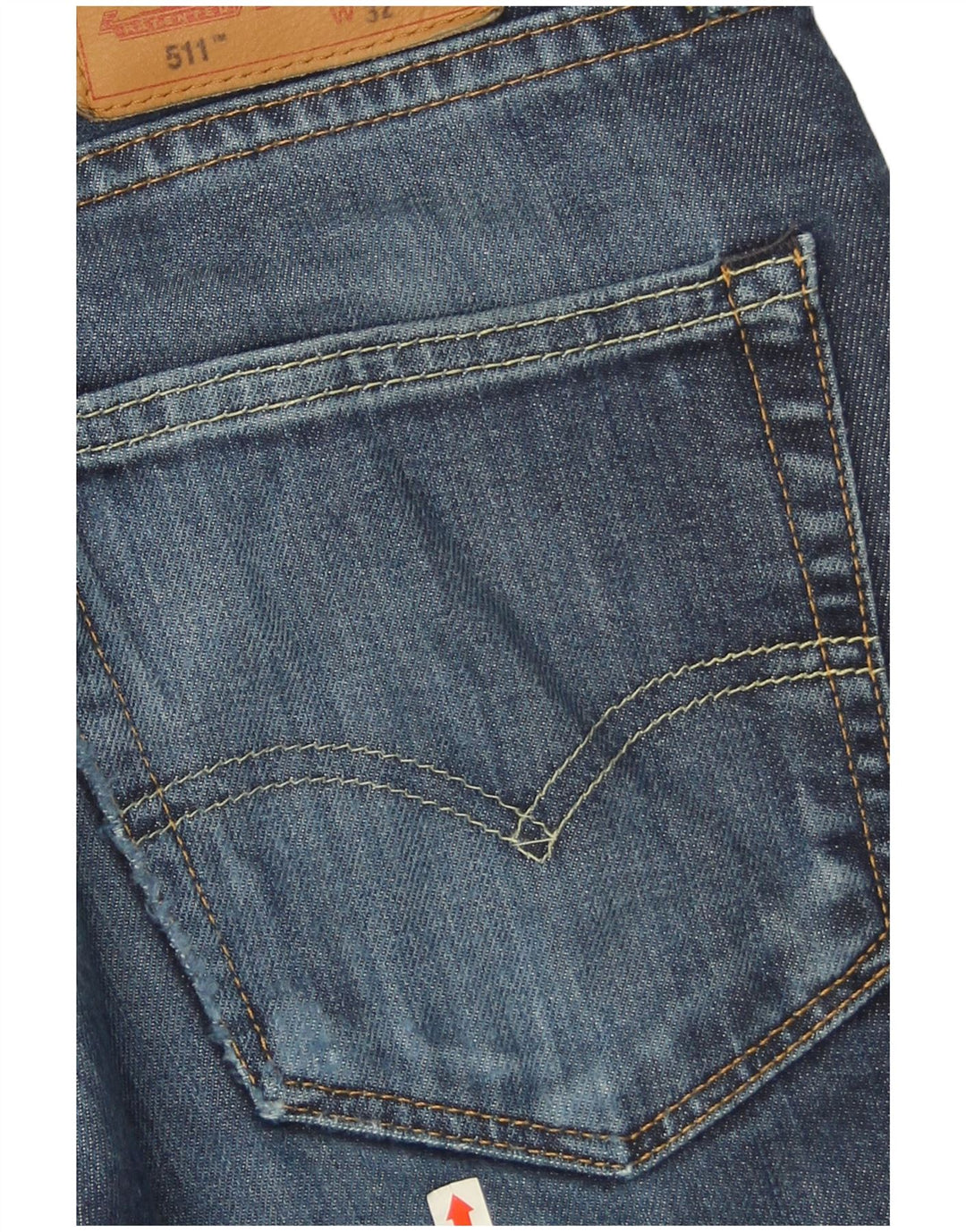 Męskie jeansy Levi's 511 Slim W32 L32 Granatowa bawełna