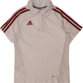 Chłopięca koszulka polo ADIDAS Climacool 9-10 lat, biała, poliestrowa