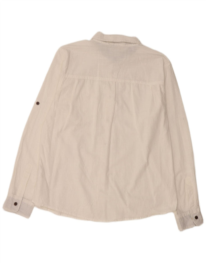 MOUNTAIN WAREHOUSE Koszula męska duża, biała, bawełniana