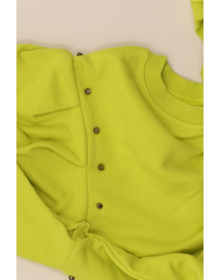 Bluza damska Zara Crop Sweter UK 14 Średnia zielona bawełna