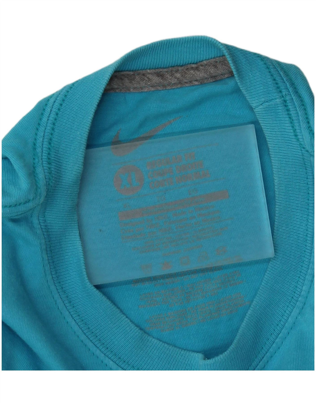 Męska koszulka z grafiką o regularnym kroju Nike, XL, niebieska, bawełniana