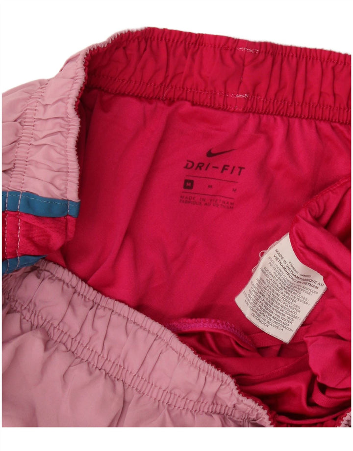 Damskie spodenki sportowe Nike Dri Fit UK 12, poliester w kolorze średniego różu