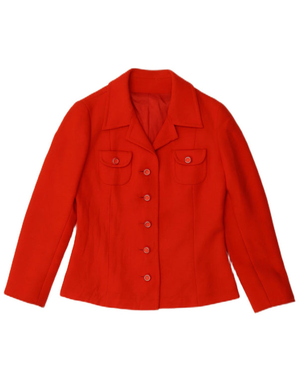 AL DUCA D'AOSTA Damska spódnica zapinana na 5 guzików, 2 częściowa IT 42 Medium W26 Red