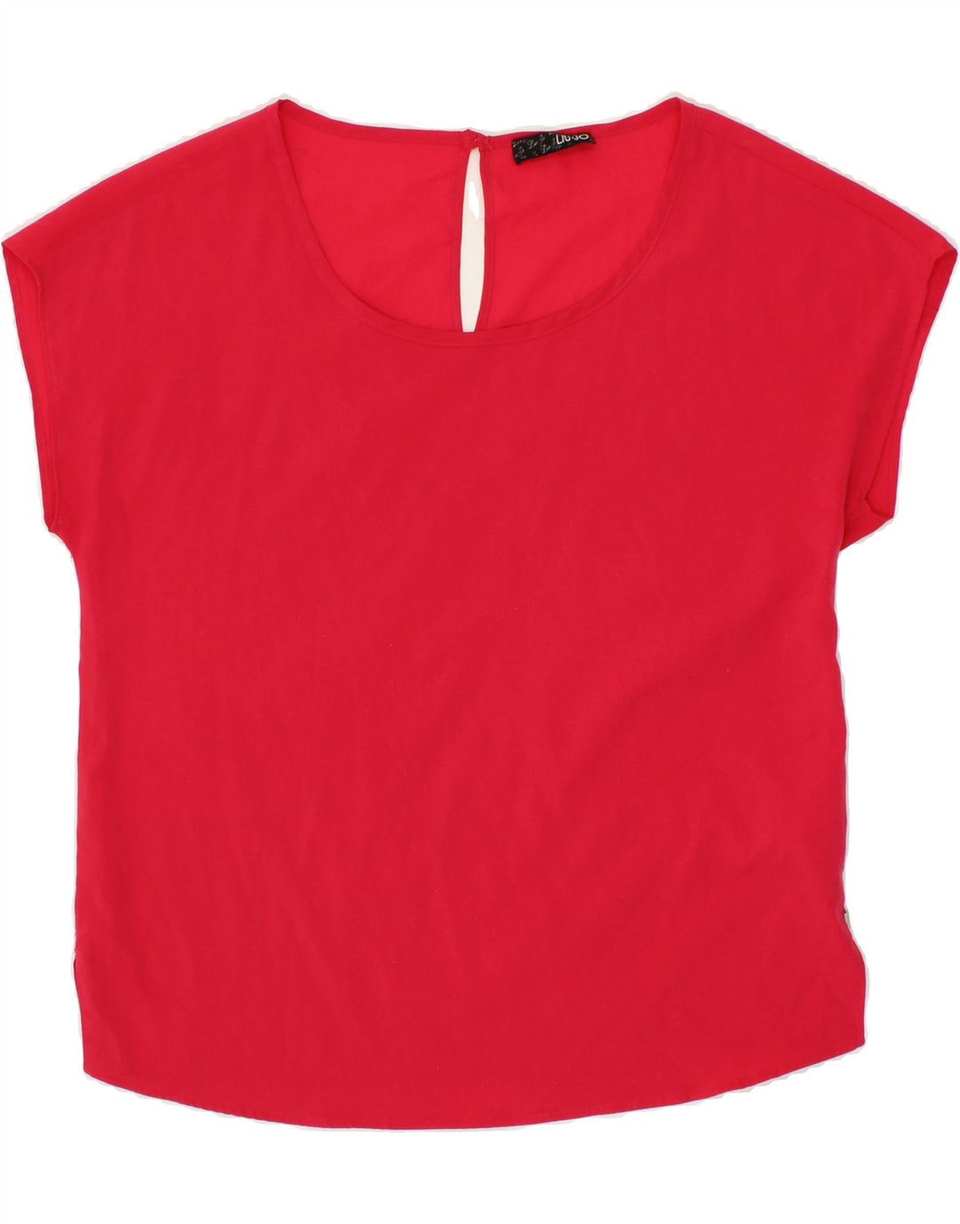 LIU JO Womens Blouse Top IT 44 Medium Red Polyester Vintage Liu Jo and Second-Hand Liu Jo from Messina Hembry 