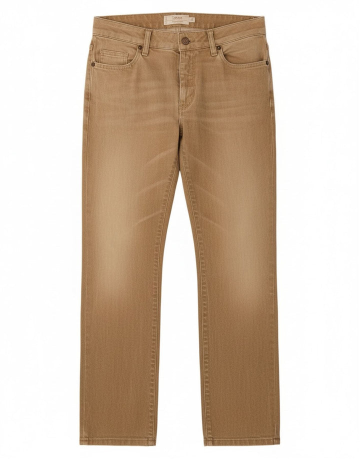 Damskie proste dżinsy Marlboro Classics W29 L30 Beżowa bawełna