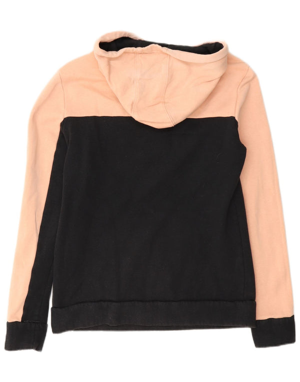 Damska bluza z kapturem Adidas Graphic UK 12/14 Średni różowy, bawełniany blok kolorów