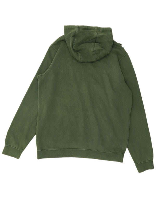 Nike Mens Hoodie Jumper Medium Green Cotton